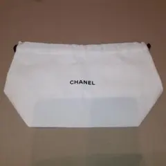 未使用　CHANEL　 ホワイト巾着袋