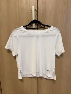PUMA ホワイト メッシュTシャツ Ｌsize