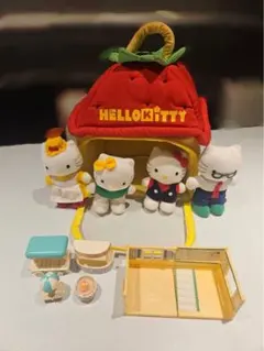希少☆1997年☆新品　タグ付 いちごハウス　ハローキティ　ぬいぐるみ 希少☆1997年☆新品 タグ付 いちごハウス ハローキティ ぬいぐるみ