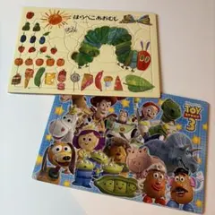 はらぺこあおむし&トイストーリー3 子供用パズルセット 知育おもちゃのサムネイル