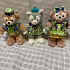 ディズニー　ダッフィー　シェリーメイ　ジェラトーニぬいぐるみバッチ　166