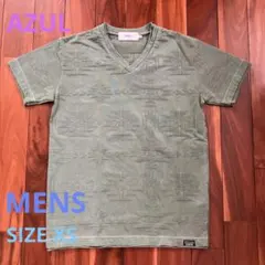 AZULメンズTシャツ　XSサイズ　カーキ