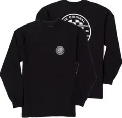 【M】VANS バンズ 長袖Tシャツ CHECKER CO LS 黒