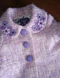 美品⭐︎アナスイミニ　140  コート　ウール　襟　花 2025年最新】アナスイミニ コートの人気アイテム - メルカリ