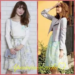 アプワイザーリッシェ♡重ねフラワータックスカート☆ジャスグリッティー