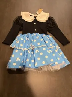新品　しまむら　リトシー　ミニーちゃん　ワンピース　80