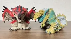 モンハン 鎮座獣 リオレウス ジンオウガ ソフビフィギュア