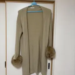 CLEAR IMPRESSION ベージュ カーディガン サイズ2のサムネイル