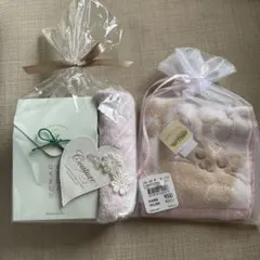 デザインタオルハンカチ　入浴剤セット