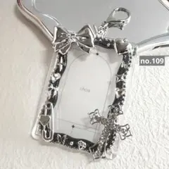 no.109 トレカケース　トレカキーホルダー　レジンデコ　y2k バレエコア