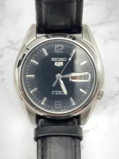 【稼動】SEIKO 5 Automatic 21 石　※留め具部分破損のサムネイル