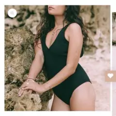 lauras swimwear バックオープン ワンピース水着
