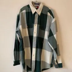 トミー 90s チェックシャツ TOMMY 古着 ボタンダウンシャツ