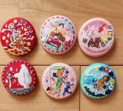 Disney刺繍缶バッジ2 6個セット
