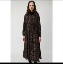 moussy FLORAL FLARE ドレス 花柄ワンピース