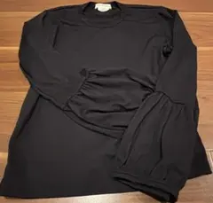 値下げしました）COMME des GARCONS 黒 長袖 Tシャツ Sのサムネイル