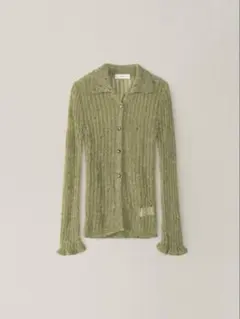 OHOTORO Feather Damage Cardigan グリーン