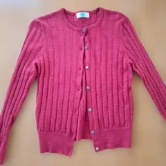 1月中！ほぼ新品！J.PRESS リブ編み レッドカーディガン 長袖