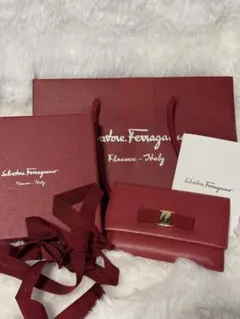 Salvatore Ferragamo レッドカードケース　名刺入れ