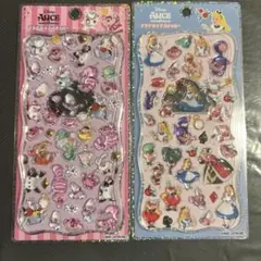 【正規品】プチドロップステッカー　アリス•イン•ワンダーランド　2枚セット