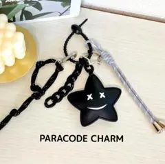 【 新品 】星 スマイル パラコード バッグ チャーム