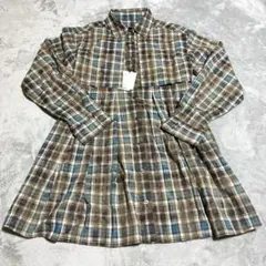 タグ付き未使用 PAGEBOY チェック シャツワンピース フレア チュニック