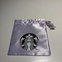 STARBUCKS 巾着 ポーチ　紫