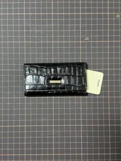 美品　ゴールドファイル キーケース　クロコ型押し　w0726-0602-5-4のサムネイル