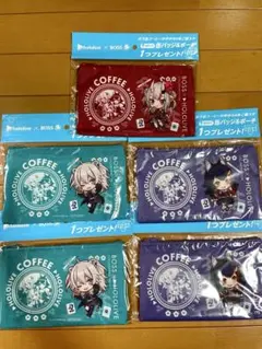 ホロライブ×ボスコーヒー ポーチ5つ