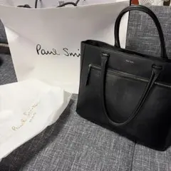 Paul Smith ブラックレザー ビジネスバッグ