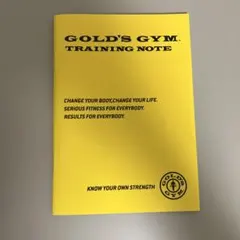 GOLD'S GYM トレーニングノート