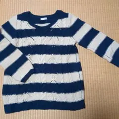 earth music & ecology ストライプセーター 長袖