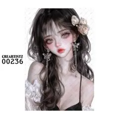 00236 ガール ペーパー/ステッカー 4枚 CREARTISTZ