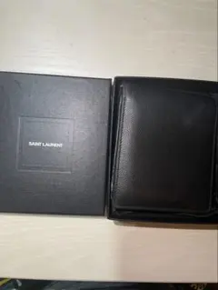 SAINT LAURENT サンローラン 二つ折り財布 ブラック 箱保存袋付きのサムネイル