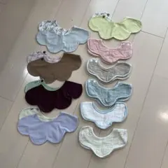 スタイ10枚セット　コニー　綿100 円形スタイ　360度