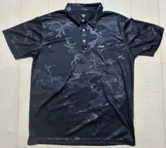 FILA ブラック ポロシャツ LL