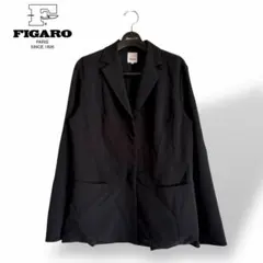 【フィガロ パリ/ FIGARO Paris】日本製 黒テーラードジャケット Lのサムネイル