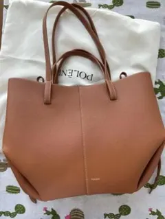 POLENE Cyme ポレーヌ キャメル 2wayトートバッグ