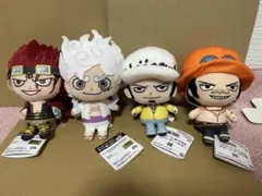 ワンピース ぬいぐるみセット ルフィ キッド ロー エース