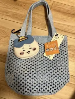 ☆タグ付き☆ GU ハチワレ　コラボ メッシュバッグ ポーチ付きのサムネイル