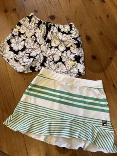 FILA テニススコート Lサイズ　Kea　花柄ショートパンツ　Mサイズのサムネイル