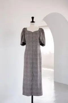 Herlipto Volume Sleeve Stripe Dress S - メルカリ