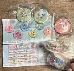 キャッチ！ティニピン くら寿司 オーロラ缶バッジ マスキングテープ 5点セット