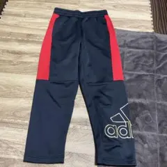 子供服150 adidas ジャージ パンツ J150 ブラック レッド