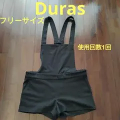 ショートパンツ　サロペット　黒　フリーサイズ