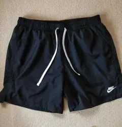 NIKE ウーブン ショートパンツ XLサイズ 黒 ナイロン ハーフ 水陸両用