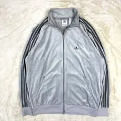adidas ベルベット オーバーサイズ トラックジャケット トラックトップ