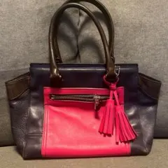 中古COACH コーチ レガシー カラーブロック ハンドバッグ