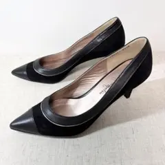 極美品★銀座かねまつ ハイヒール パンプス ポインテッドトゥ 24.5cm