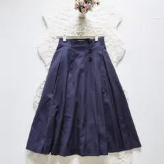 Dior*ディオール　ヴィンテージフレアワンピース ロング ネイビー Mのサムネイル